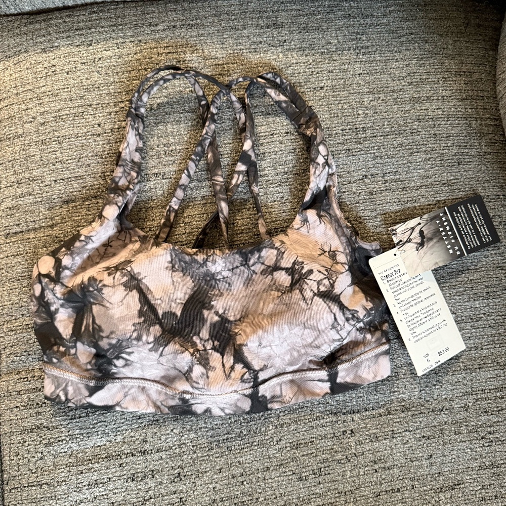 NWT Lululemon Energy Bra Shibori Tie Dye (BELOW RETAIL)